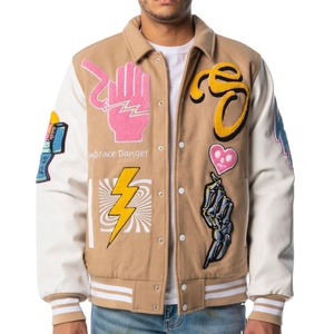 2025 nueva llegada chaqueta personalizable Letterman Premium botón clásico Vintage béisbol personalizado Varsity chaqueta logotipo personalizado - Product Image 1