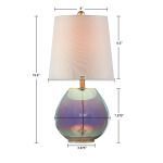 Lampe de table en verre iridescent Ranier, décoration élégante et stylée pour la maison - Product Image 6