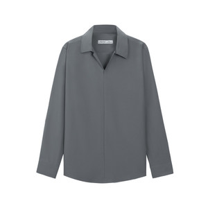 TST 8122.1 Mens Casual Long-Sleeve Shirt with Stand Collar and Raglan Sleeve (<b>No</b> <b>Buttons</b>)-Eco-Friendly Quick Dry & Breathable - Product Image 4
