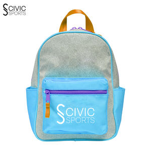 Sac à dos scolaire à paillettes avec logo design pour filles et enfants en toile de luxe avec fermeture à glissière Weekender Sport Bag Pack - Product Image 1
