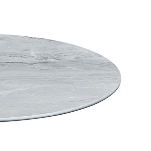Tavolino da caffè elegante con piano in marmo grigio testurizzato, circa 44,5 cm - Product Image 4