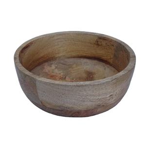 Bol à pâte en bois fait à la main pour bougies vides décoration de la maison de Noël avec bocaux et votive pour l'éclairage - Product Image 1