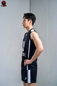 ชุดยูนิฟอร์มวอลเลย์บอลพิมพ์ลายตามสั่ง ชุดกีฬาโพลีเอสเตอร์แห้งเร็ว เสื้อเจอร์ซีย์แขนกุด กางเกงขาสั้น สำหรับผู้ชายและผู้หญิง - Product Image 2