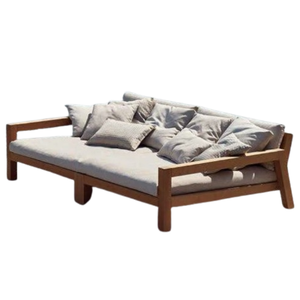 Sofá de exterior de madera de teca maciza natural, sofá de buena calidad para hotel y fabricación de muebles para el hogar en Indonesia - Product Image 2