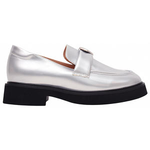 Mocasines de Plataforma Gruesa de Charol para Mujer Ann's con Hebilla de Corazón, Suela de Goma Plateada a la Moda y Tacón Acolchado Cómodo - Product Image 5