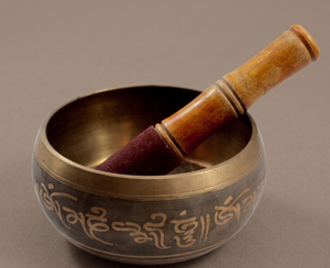 Cuenco Tibetano de Meditación Chapado en Oro, Elegante, Vintage, Clásico, Único, Moderno y Personalizado - Product Image 1