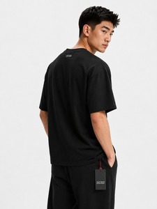 T-shirt de sport pour homme grande taille, coupe épaules tombantes, épais, séchage rapide, respirant et élastique, idéal pour la course à pied - Product Image 5