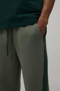 Vêtements de sport modestes pour hommes, pantalon de jogging en coton biologique 500GSM, extensible, avec panneaux latéraux élastiques, pour entraînement, fitness et yoga - Product Image 6