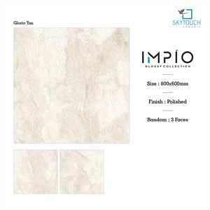 Decoración del hogar con aspecto de mármol, azulejos de pared brillantes, azulejo de porcelana pulida esmaltada gris dorado para azulejos vitrificados de suelo - Product Image 2