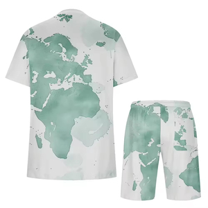 Ensemble Sportif d'Été pour Hommes en Gros – Lot de 2 Pièces Grande Taille, T-Shirt Thermique Respirant à Manches Courtes et Short, Style Urbain - Product Image 4