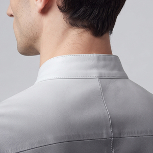 Chemise en cuir pour homme avec boutons sur le devant, chemise en cuir véritable pour homme, chemise en cuir PU à manches longues pour garçon, chemise en cuir OEM pour homme - Product Image 5