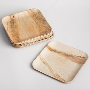 Heavy Duty 6 Inches Areca Leaf <b>Disposable</b> <b>Plates</b> for Eco Friendly Food Service Applications Pack of 50 Pieces Parties & Food Use - Product Image 1
