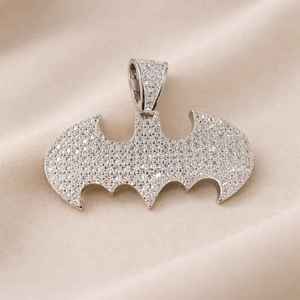 Colgante con Símbolo de Plata 925 con Baño de Rodio, Cristal y Microincrustaciones de Diamantes de Imitación, Amuleto Temático, Joyería de Lujo Unisex - Product Image 1