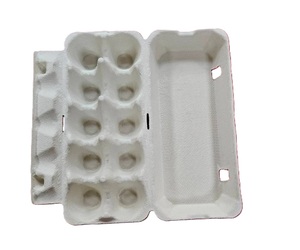 Taiwan 10pcs pack Biodegradable Egg Container with Lock PFAS Free , 10.84x6.89x25cm Factory made 100% biodegradable - Product Image 1