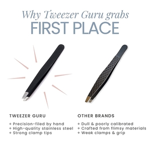 Pinzas Profesionales para Cejas, para Cabello Corto y Fino, Pinzas de Calidad Premium para el Cuidado de las Cejas - Product Image 6