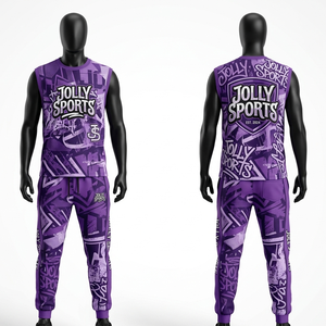 Conjunto de camiseta sin mangas con capucha y pantalones cargo para hombre, diseño de paneles de algodón grueso con forro polar, impresión de logotipo personalizado, camiseta y pantalón para hombre - Product Image 6