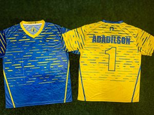 Sublimation Football <b>Shirts</b> in 150GSM <b>Mesh</b> Jersey Football Jersey (Full Dye Sublimation Football jersey - Product Image 6