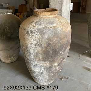 Maceta Grande de Terracota Hecha a Mano Estilo Rústico Antiguo de la India, Macetero de Barro para Combinar y Mezclar, 1 Contenedor para Decoración de Jardín u Hotel - Product Image 2