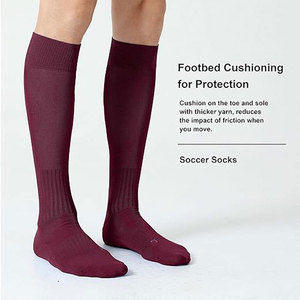Top Quality Custom Made Ankle Compression <b>Socks</b> Unisex Solid Color Breathable <b>Knee</b> <b>High</b> Soccer <b>Socks</b> - Product Image 4