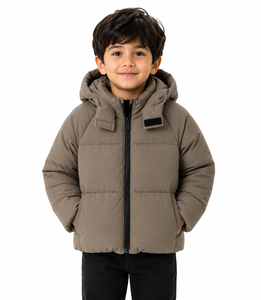 Veste matelassée à capuche pour garçons, de qualité supérieure, chaude, pour l'hiver, manches longues, légère, rembourrée, pour enfants - Product Image 1