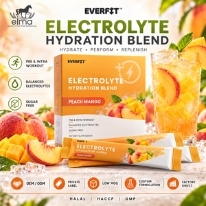 Elma Food Electrolyte Powder <b>1KG</b> Zero <b>Sugar</b> Added 50 Servings Hydration Mineral Replenishment Formula GMO Free Adult Muscle Whey - Product Image 1