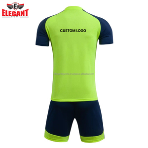 Tenue de football pour hommes, manches courtes, bleu-vert, design imprimé, dernière collection, 100% polyester, pour entraînement et compétition - Product Image 3