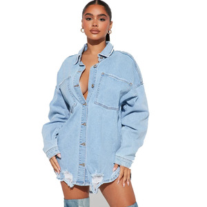 Chaqueta Vaquera de Invierno para Mujer con Logotipo Personalizado 2026 / Chaqueta Vaquera de Invierno para Mujer, Transpirable, para Exteriores, con Logotipo Personalizado, Talla Grande, OEM - Product Image 1