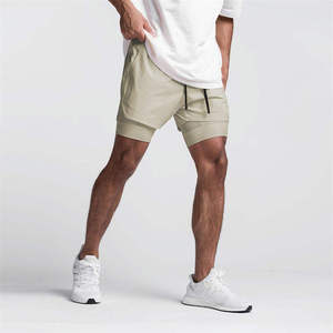 Shorts de sport 2-en-1 Street Pro Industries pour hommes, taille mi-haute, élastique, anti-plis, séchage rapide, compression 5 pouces, avec poche avant - Product Image 5