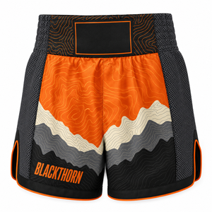 Pantalones Cortos Deportivos para Hombre, Muay Thai MMA, Cintura Media, Secado Rápido, Transpirables, Estampados, Satinados, 100% Poliéster - Product Image 5