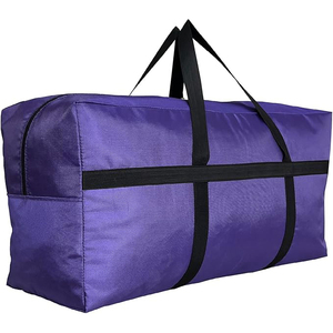 Bolsa de Deporte Grande Morada de Poliéster, Unisex, Casual, para Viajes, Gimnasio, con Cierre de Cremallera y Asas Suaves, Capacidad de 40-55L - Product Image 1