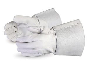 Gants de soudage TIG de haute qualité non doublés - Usage général, anti-chaleur, ignifuges, avec manchette de sécurité en cuir de chèvre, anti-coupure - Product Image 2