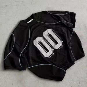 เสื้อฟุตบอลตาข่ายแบบกำหนดเอง พิมพ์ลาย DTG DTF โลโก้และลวดลายส่วนตัว ปริมาณสั่งซื้อขั้นต่ำน้อย เสื้อยืดพิมพ์ลาย ผลิตโดย TRIOTAKE INDUSTRY - Product Image 6
