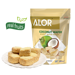 ALOR Crème HALAL Emballage individuel Biscuits Crispy Coconut Sugar Wafer Bar Boîte de sachets de fruits lyophilisés Lait-All One Sweet - Product Image 5