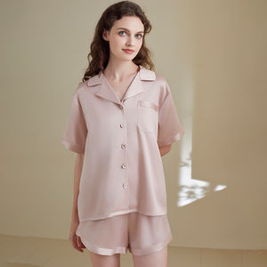 ชุดนอนผ้าไหมแท้ 100% สำหรับผู้หญิง ระดับพรีเมียม ได้รับการรับรองมาตรฐาน OEKO-TEX แห้งเร็ว ระบายอากาศได้ดี สวมใส่สบายทุกฤดู - Product Image 3