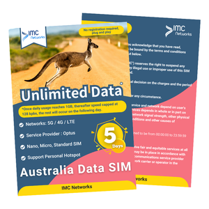 Tarjetas SIM de Viaje 4G 5G para Australia al por Mayor, con Empaque Personalizado, Roaming, Datos Ilimitados, Tarjetas SIM Físicas - Product Image 2