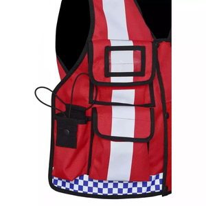 Custom Color <b>Security</b> vest High Visibility Reflective Safety Clothing Front Zipper Tactical Safety Vest <b>Security</b> Guard Uniform - Product Image 4