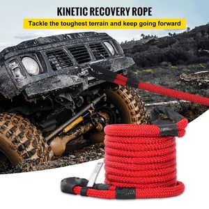 Corda di traino cinetica in nylon a doppia treccia per impieghi gravosi da 1 pollice x 31,5 piedi con custodie protettive, capacità 33.500 libbre - Product Image 2