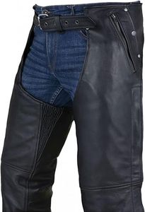 Leather <b>Chaps</b> for Men and Women – Premium Full Grain Customizable Western <b>Chaps</b> for Men-Motorbike & Horse <b>Riding</b> Wear - Product Image 6