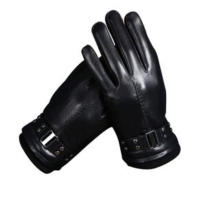 Gants de moto MERITORIOUS INTERNATIONAL en fourrure - Écran tactile et détection des aiguilles, gants d'hiver écologiques pour hommes, parfaits pour le froid - Product Image 2
