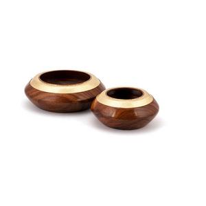 100% bol de service à double ombre en bois pur fait à la main bol de salade de fruits jetable de haute qualité pour la maison hôtel Restaurant - Product Image 6