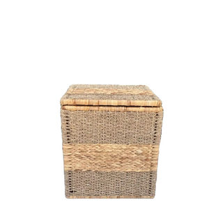 Juego de 3 Cestas de Almacenamiento Ecológicas Tejidas a Mano con Seagrass y Jacinto de Agua - Product Image 4