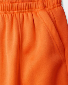 <b>Plus</b> <b>Size</b> Men's Orange Jogger Sweatpants Elastic Waist Mid Rise Knitted Casual <b>Trousers</b> With Pockets Regular Fit Autumn Wear - Product Image 4