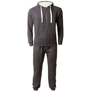 Ensemble de survêtement complet en polaire pour homme, avec capuche zippée, pantalon de jogging, ensemble de survêtement deux pièces pour homme - Product Image 4