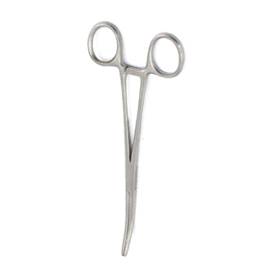 Pinces chirurgicales hémostatiques en acier inoxydable de haute qualité, courbées/droites, avec système de verrouillage à cliquet, 5 pouces - Product Image 1