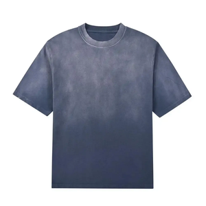 เสื้อยืดคอตตอน 270gsm คุณภาพสูง ไซส์ใหญ่ ยูนิเซ็กซ์ ล้างสีแบบแอซิดวอช สำหรับผู้ชาย เสื้อยืดพิมพ์ลายตามสั่งสำหรับผู้ชาย - Product Image 6