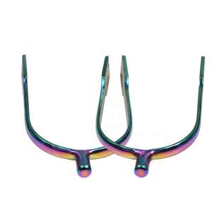Espuelas de acero inoxidable para equitación, personalizadas al por mayor, a precio económico, de Advantage Impex, color arcoíris. - Product Image 4