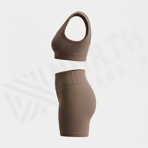 Ropa Deportiva para Mujer, Conjunto de Yoga, Ropa Deportiva sin Costuras de Alta Resistencia Hecha a Medida, Ropa Deportiva para Gimnasio, Ropa para Hacer Ejercicio - Product Image 3