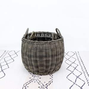 2-Pack Stackable Hand Woven <b>Wicker</b> Storage and <b>Laundry</b> <b>Basket</b> with Comfortable Handles - Product Image 5
