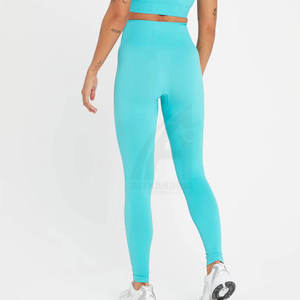 Leggings de yoga à taille élastique pour femmes, service OEM à faible MOQ, leggings de yoga de haute qualité, vêtements de fitness à prix avantageux - Product Image 2