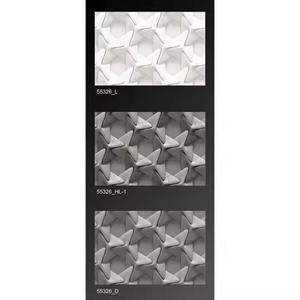 Carreaux muraux hexagonaux 3D en céramique de porcelaine, design vert clair et foncé, 30x45cm 300x450mm, parfaits pour les entrepreneurs - Product Image 5